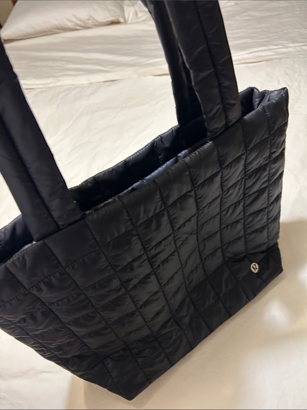 lululemon athletica Black Quilted Tote